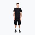 Férfi Alpha Industries Basic Small Logo póló fekete/neon narancssárga 2