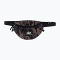 Alpha Industries gumi nyomtatott deréktáska fekete terepszínű