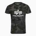 Férfi Alpha Industries Basic Camo fekete terepszínű polo póló