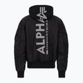 Alpha Industries férfi dzseki MA-1 ZH Back Print fekete / fényvisszaverő 2