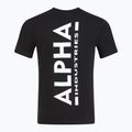 Alpha Industries férfi póló Backprint fekete 2
