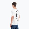 Alpha Industries férfi póló Backprint fehér 5