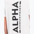 Alpha Industries férfi póló Backprint fehér 7