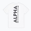Alpha Industries férfi póló Backprint fehér 9