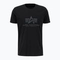 Alpha Industries férfi Basic Rainbow fényvisszaverő póló fekete 3