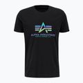 Alpha Industries férfi Basic Rainbow fényvisszaverő póló fekete 4