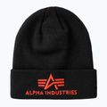 Alpha Industries 3D fekete/piros sapka