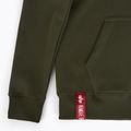 Férfi Alpha Industries Basic Zip SL melegítőfelső sötét olívazöld 3