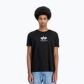 Férfi Alpha Industries Basic Mid Logo póló fekete