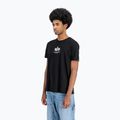 Férfi Alpha Industries Basic Mid Logo póló fekete 4