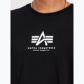 Férfi Alpha Industries Basic Mid Logo póló fekete 6