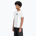 Alpha Industries férfi Basic Mid Logo póló fehér 4