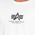 Alpha Industries férfi Basic Mid Logo póló fehér 6