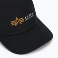 Férfi Alpha Industries Label Trucker baseball sapka fekete 3