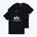 Alpha Industries férfi Basic póló (2 db) fekete 7