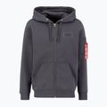 Férfi pulóver Alpha Industries Back Print Zip vintage grey