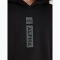Férfi Alpha Industries Puff Print kapucnis pulóver fekete 5