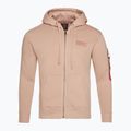 Férfi pulóver Alpha Industries Back Print Zip dusty coral