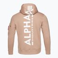 Férfi pulóver Alpha Industries Back Print Zip dusty coral 2