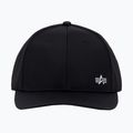 Alpha Industries Metal Label rep fekete/fémezüst baseball sapka