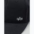 Alpha Industries Metal Label rep fekete/fémezüst baseball sapka 5