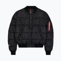 Férfi bélelt dzseki Alpha Industries MA-1 Logo Puffer Bomber black 7