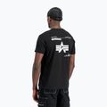 Alpha Industries férfi póló Label T Back Print fekete 3