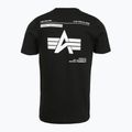 Alpha Industries férfi póló Label T Back Print fekete 6
