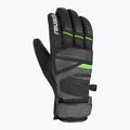 Reusch Storm R-Tex Xt síelő kesztyű fekete/fekete melange/neonzöld 6