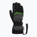 Síkesztyű Reusch Outset R-Tex XT black/black melange/neon green 2