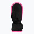 Gyerek síkesztyűk Reusch Ben Mitten black/ knockout pink 3