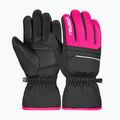 Reusch gyermek síelő kesztyű Alan fekete/rózsaszín glo 5