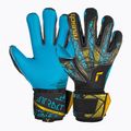 kapuskesztyű Reusch Attrakt Aqua Finger Support black/gold/aqua