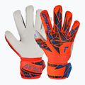 Gyermek kapuskesztyű Reusch Attrakt Solid Finger Support Junior hyper orng/elec blue