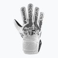 Gyermek kapuskesztyű Reusch Attrakt Solid Junior white/black 2