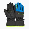 Gyerek síkesztyű Reusch Alan Junior black/brilliant blue/safety yellow