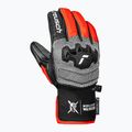 Gyerek síkesztyűk Reusch Worldcup Warrior GS black/silver/fluo red 2