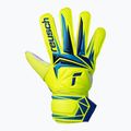 Gyerek kapuskesztyűk Reusch Attrakt Solid Junior safety yellow/blue 2