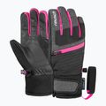 Gyerek síkesztyűk Reusch Leo R-Tex XT black/black melange/pink glo