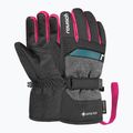 Gyerek síkesztyűk Reusch Rocket GORE-TEX black/black melange/pink glo