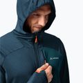 Férfi VAUDE Monviso Fleece II melegítőfelső sötét tenger/zöld 3