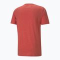 Férfi póló PUMA Essentials Heather Tee high risk red 5