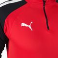 PUMA Teamliga 1/4 Zip Top labdarúgó melegítőfelső piros/fekete 657236_01 4