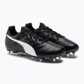 PUMA King Platinum 21 MXSG férfi futballcipő fekete-fehér 106545 01 4