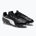 PUMA King Platinum 21 FG/AG férfi futballcipő fekete-fehér 106478 01 4