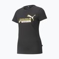 Női PUMA ESS+ Metallic Logo Tee puma fekete/arany puma fekete/arany foll 4