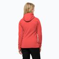 Jack Wolfskin női pulóver Baiselberg Hooded FZ vibrant red 2