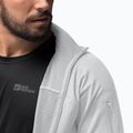 Jack Wolfskin férfi trekking pulóver Prelight FZ hűvös szürke 4
