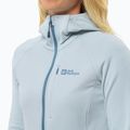 Női melegítőfelső Jack Wolfskin Kolbenberg Hooded Fz soft blue 4