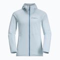 Női melegítőfelső Jack Wolfskin Kolbenberg Hooded Fz soft blue 7